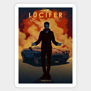 Lucifer - Chevrolet Corvette - Car Legends Sticker